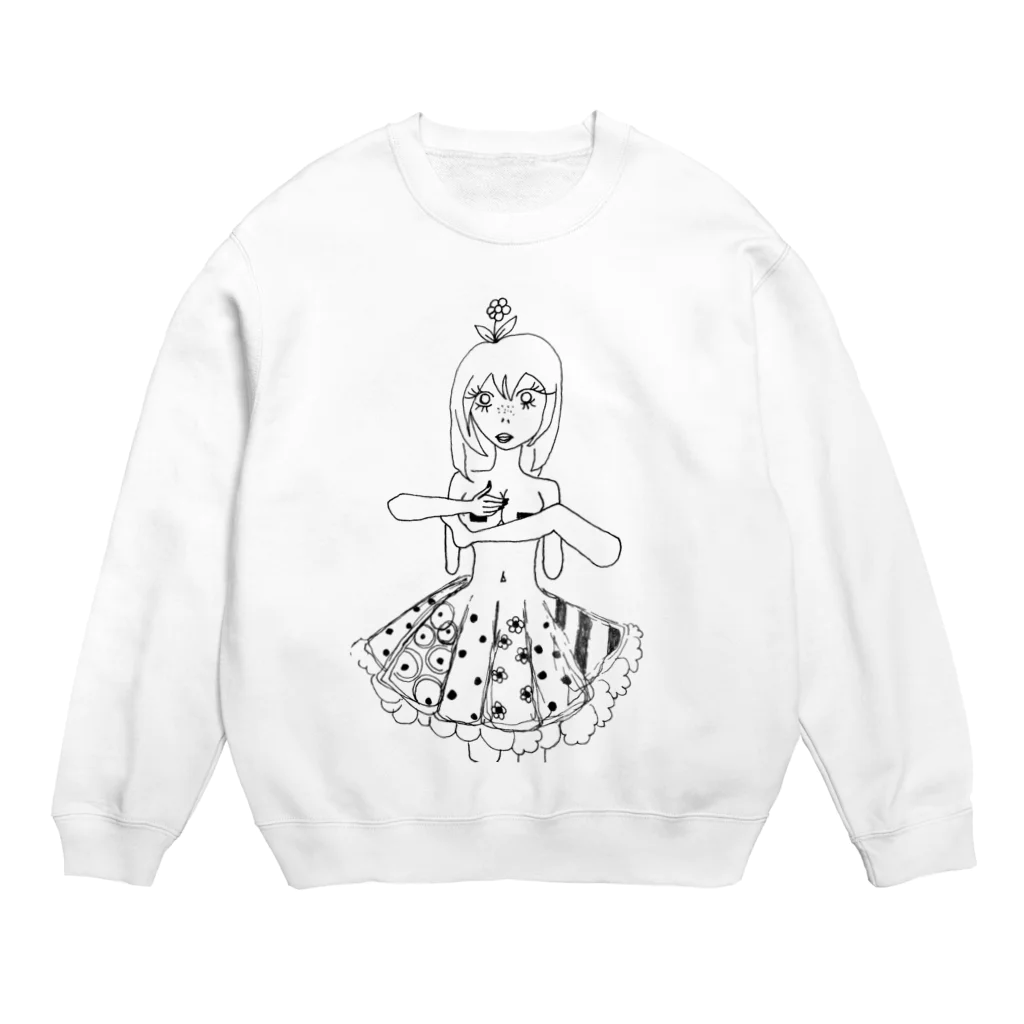 女ノ子ノ部屋のハナノ10代女ノ子 Crew Neck Sweatshirt