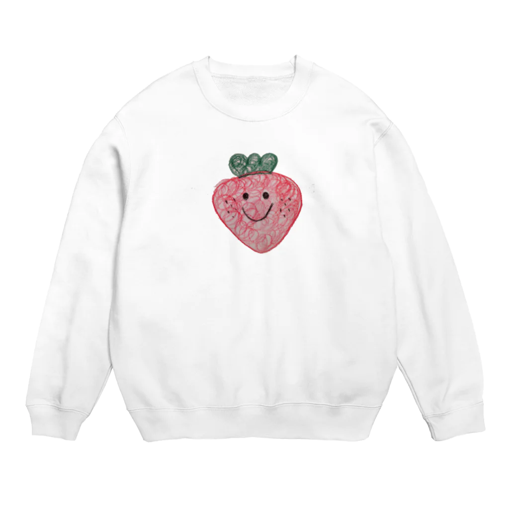 になになのあとりえのにこにこいちご Crew Neck Sweatshirt