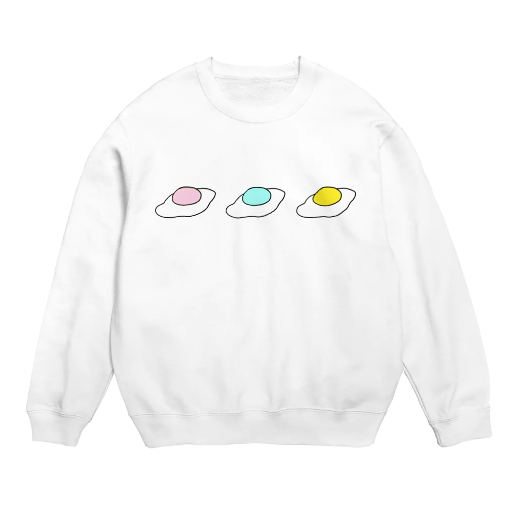 ENDOshopのカラフル目玉焼き Crew Neck Sweatshirt