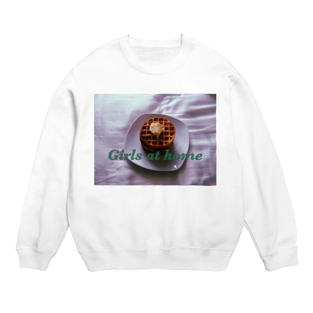 Girls at homeのGirls at home waffles  Crew Neck Sweatshirt