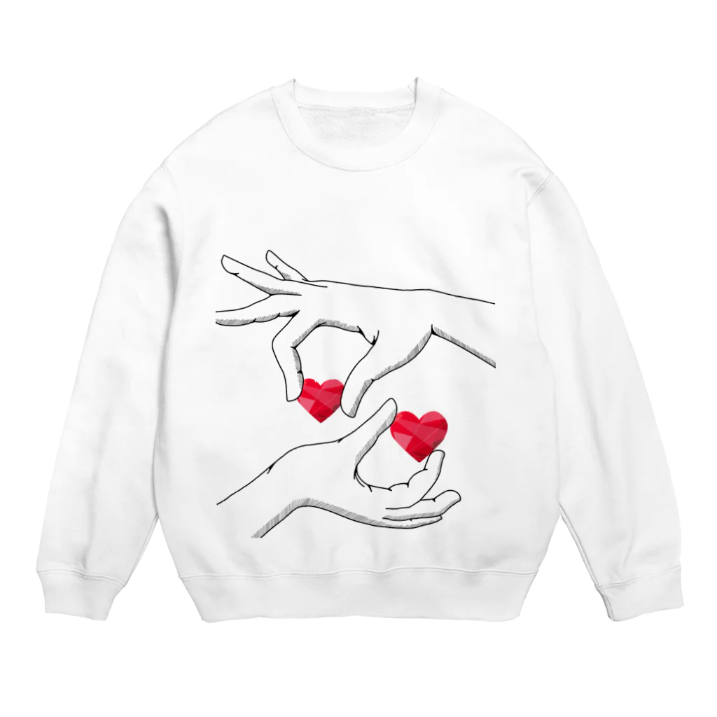 o(ひか｀ω´ )oのはーと Crew Neck Sweatshirt