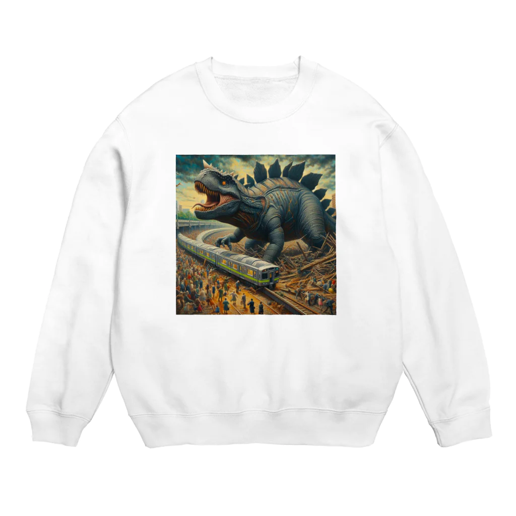 やるか、やらぬか？本人次第の恐竜にはなれなかった Crew Neck Sweatshirt