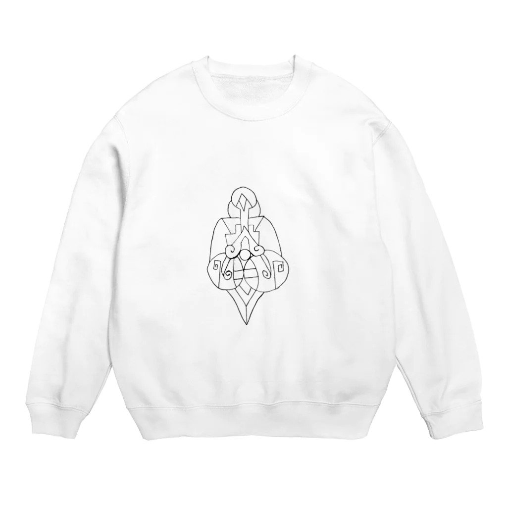 junsen　純仙　じゅんせんのJUNSENSETA（瀬田純仙）古代の絵風20190308　発芽 Crew Neck Sweatshirt