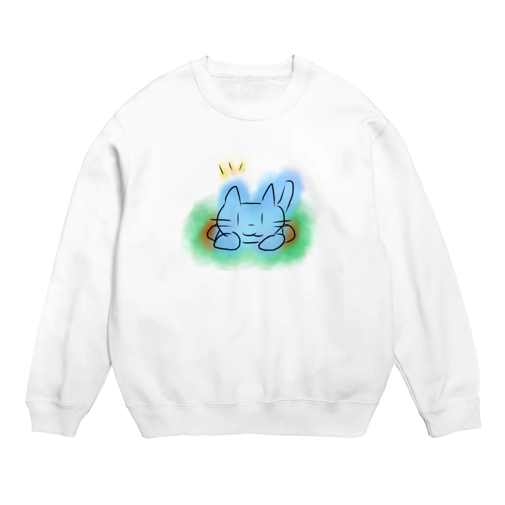 魚風商店のネコのすみか Crew Neck Sweatshirt