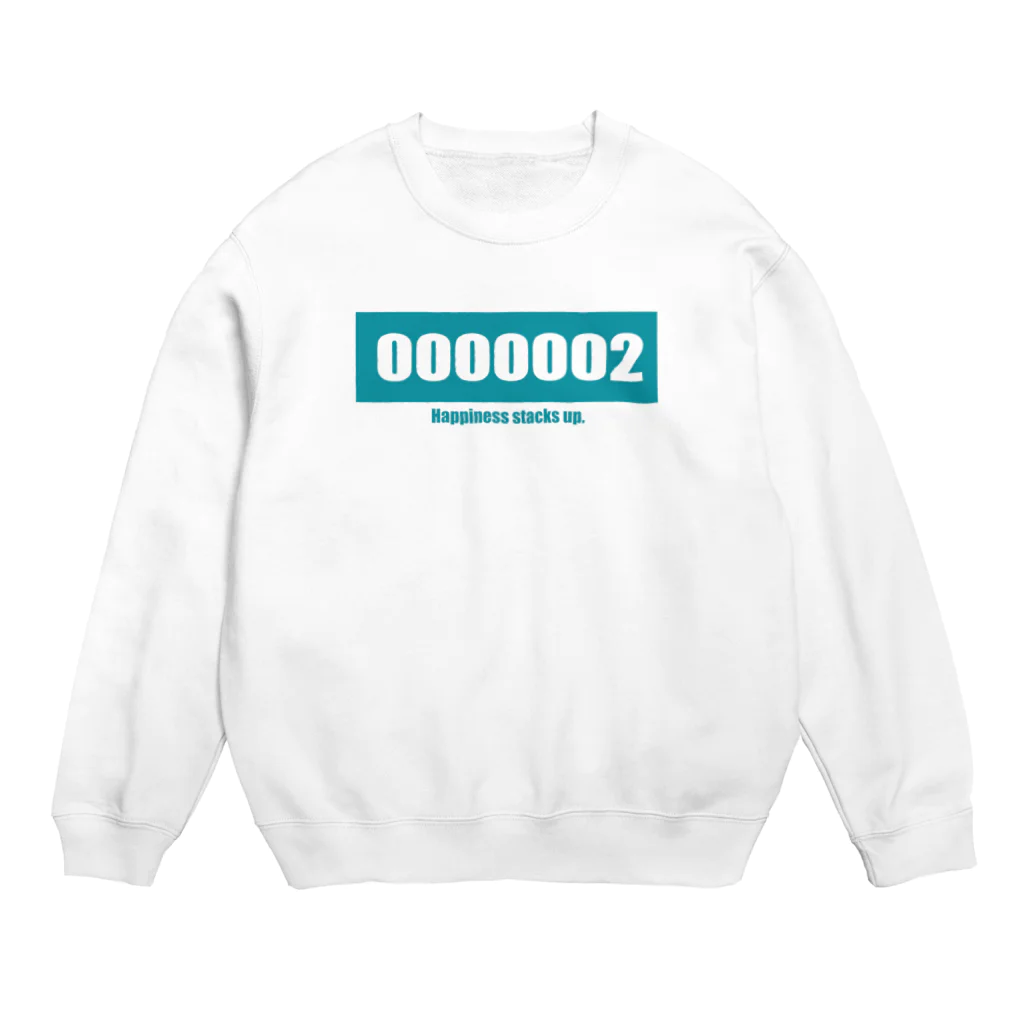 思いついた言葉集めましたのHappiness stacks up.002 Crew Neck Sweatshirt