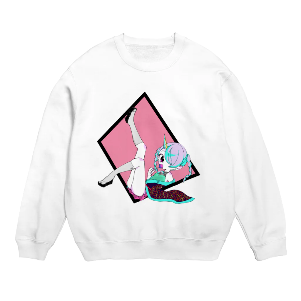 sooing...nowのひょっこり毎日ゆに子 Crew Neck Sweatshirt