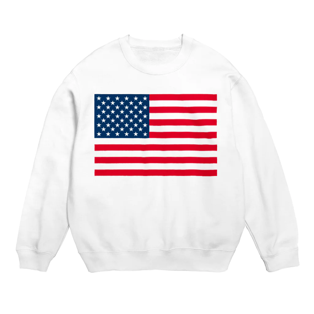 Americanショップ☆のアメリカ柄☆ Crew Neck Sweatshirt