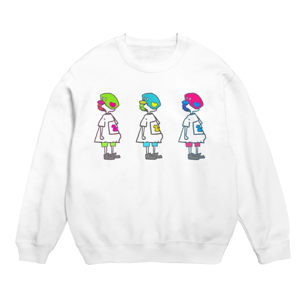 woiogのアヒルの子三人衆 Crew Neck Sweatshirt