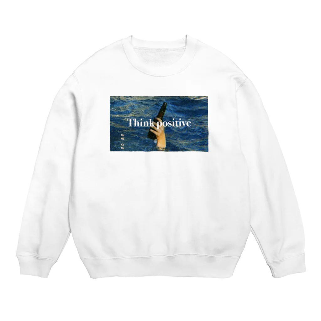 BelovedのThink positive Crew Neck Sweatshirt