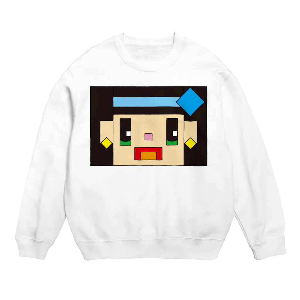 nunomorikotonohaのかくばりこちゃん Crew Neck Sweatshirt