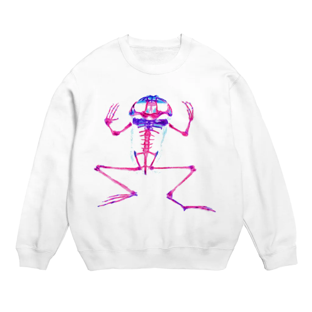 Keroponの透明標本 カエル Crew Neck Sweatshirt