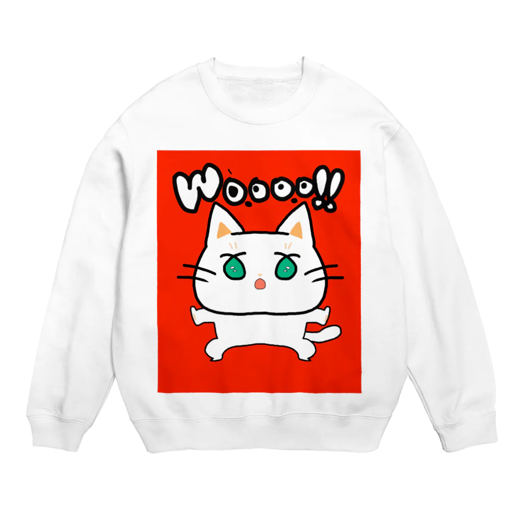 よのしのwoooo‼ねこ Crew Neck Sweatshirt