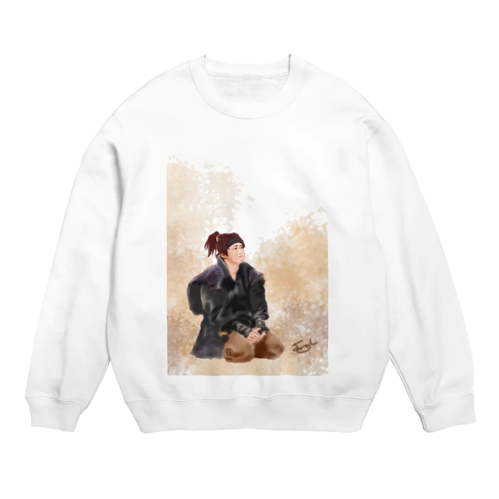 よしさ㌧(ﾟ∀ﾟ )のおすわりむもたん Crew Neck Sweatshirt