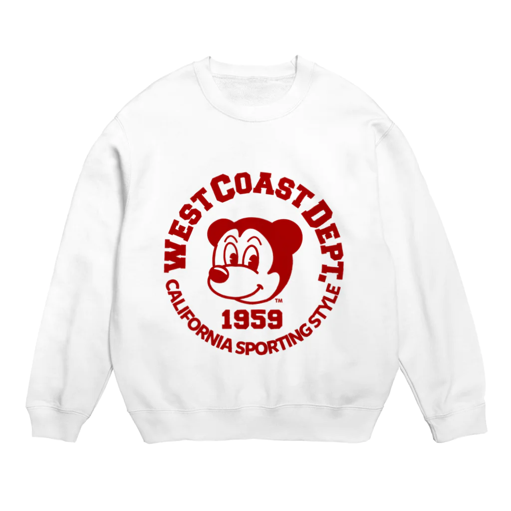 WEST COAST 1959のWEST COAST 1959 RED Crew Neck Sweatshirt