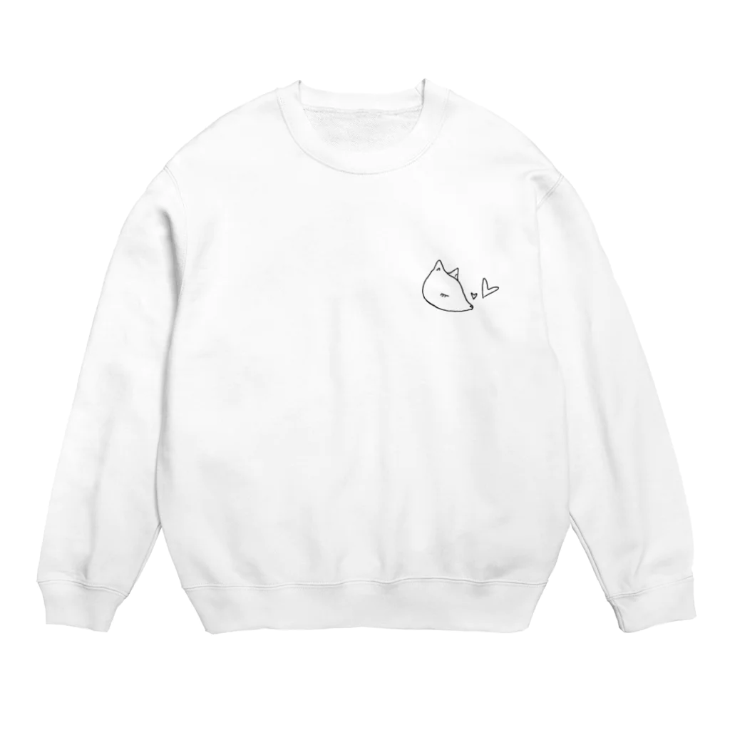 QB🦖のホワイトバンビ Crew Neck Sweatshirt