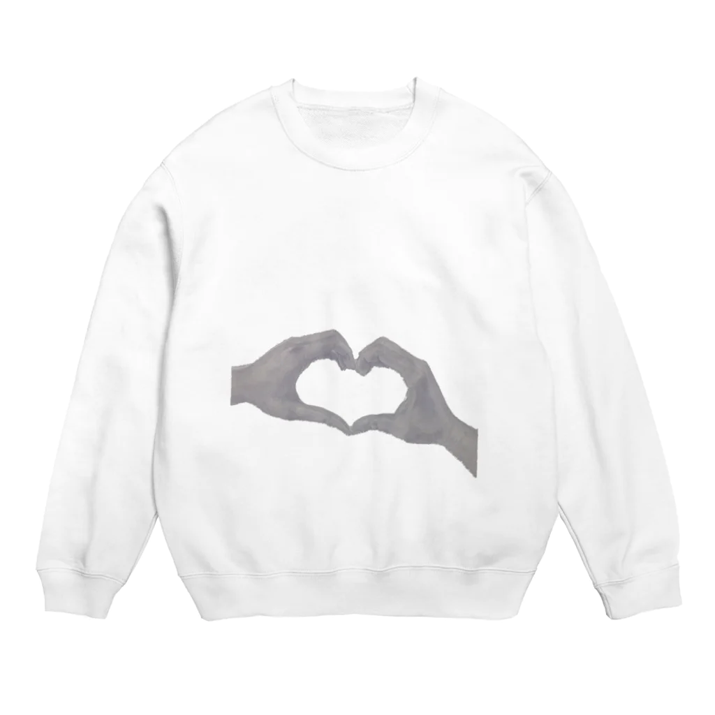 まお仔のハートの手(デッサン) Crew Neck Sweatshirt