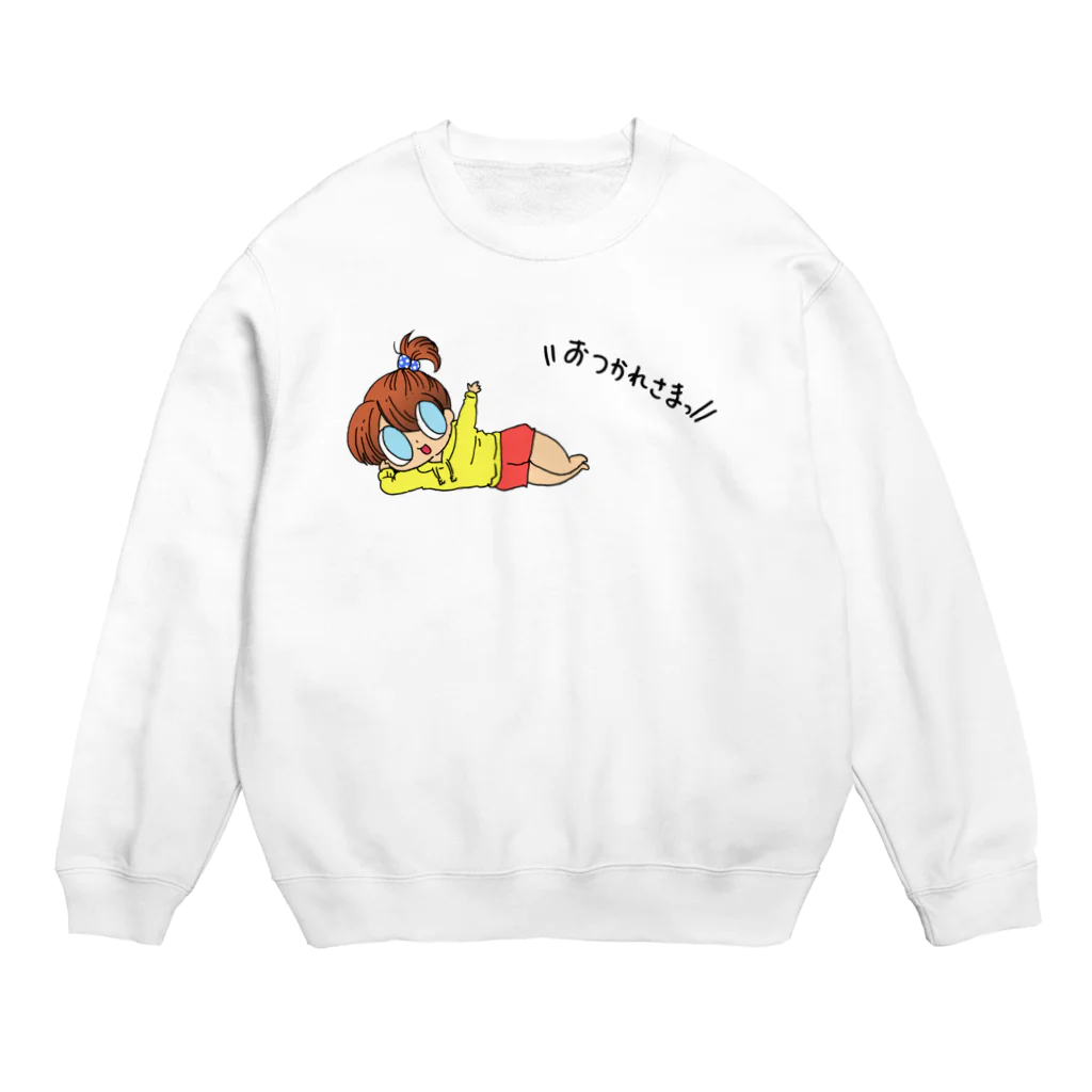 もーたんのおつかれサマー Crew Neck Sweatshirt