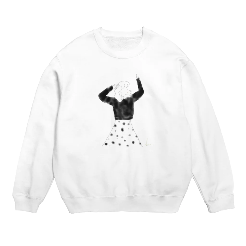 Nissu toy boxのdot girl Crew Neck Sweatshirt