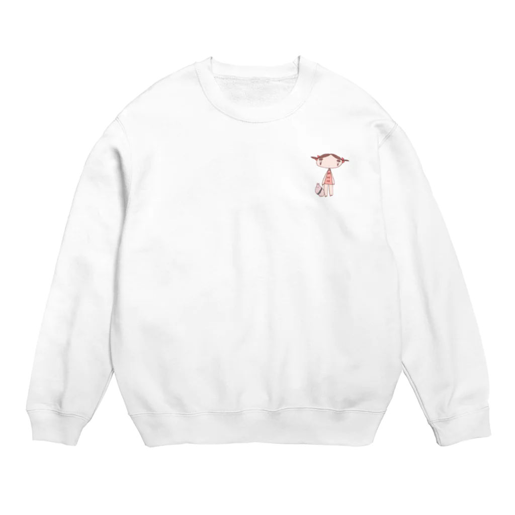 おそのショップのうさぎをつれて Crew Neck Sweatshirt