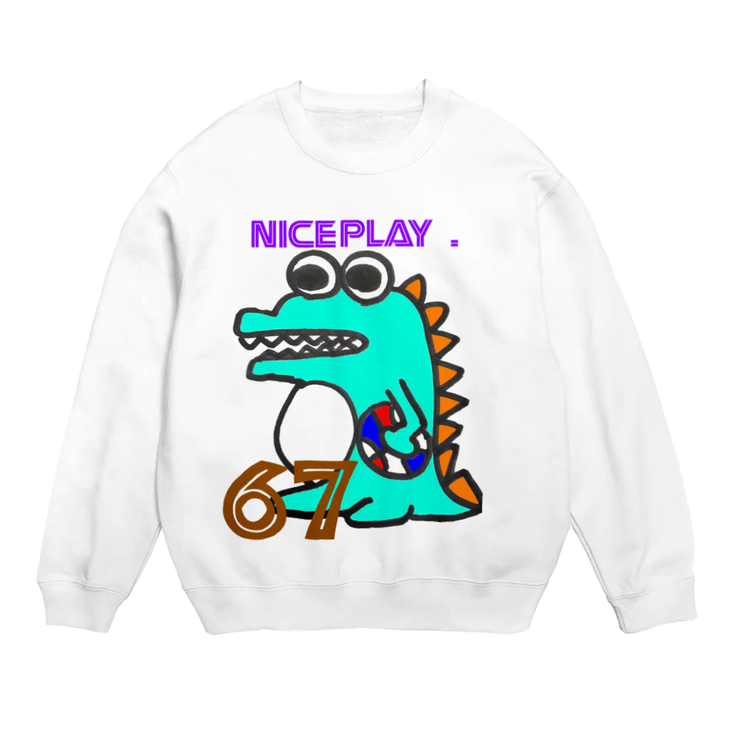 POCA .のワニワニパニック Crew Neck Sweatshirt