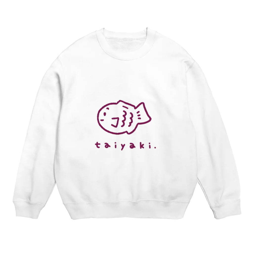 加藤公一@たい焼き専門家のたい焼きグッズ（あずき） Crew Neck Sweatshirt