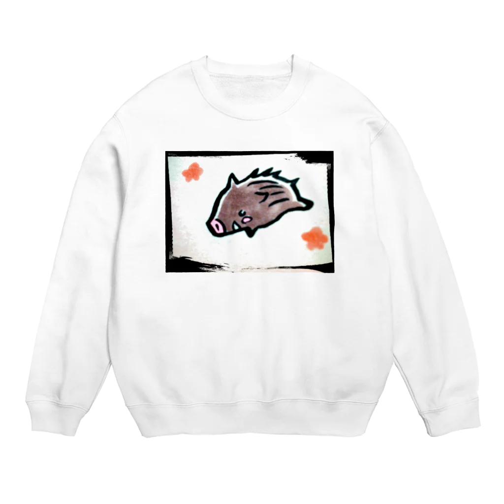 にゃものうりぼう Crew Neck Sweatshirt