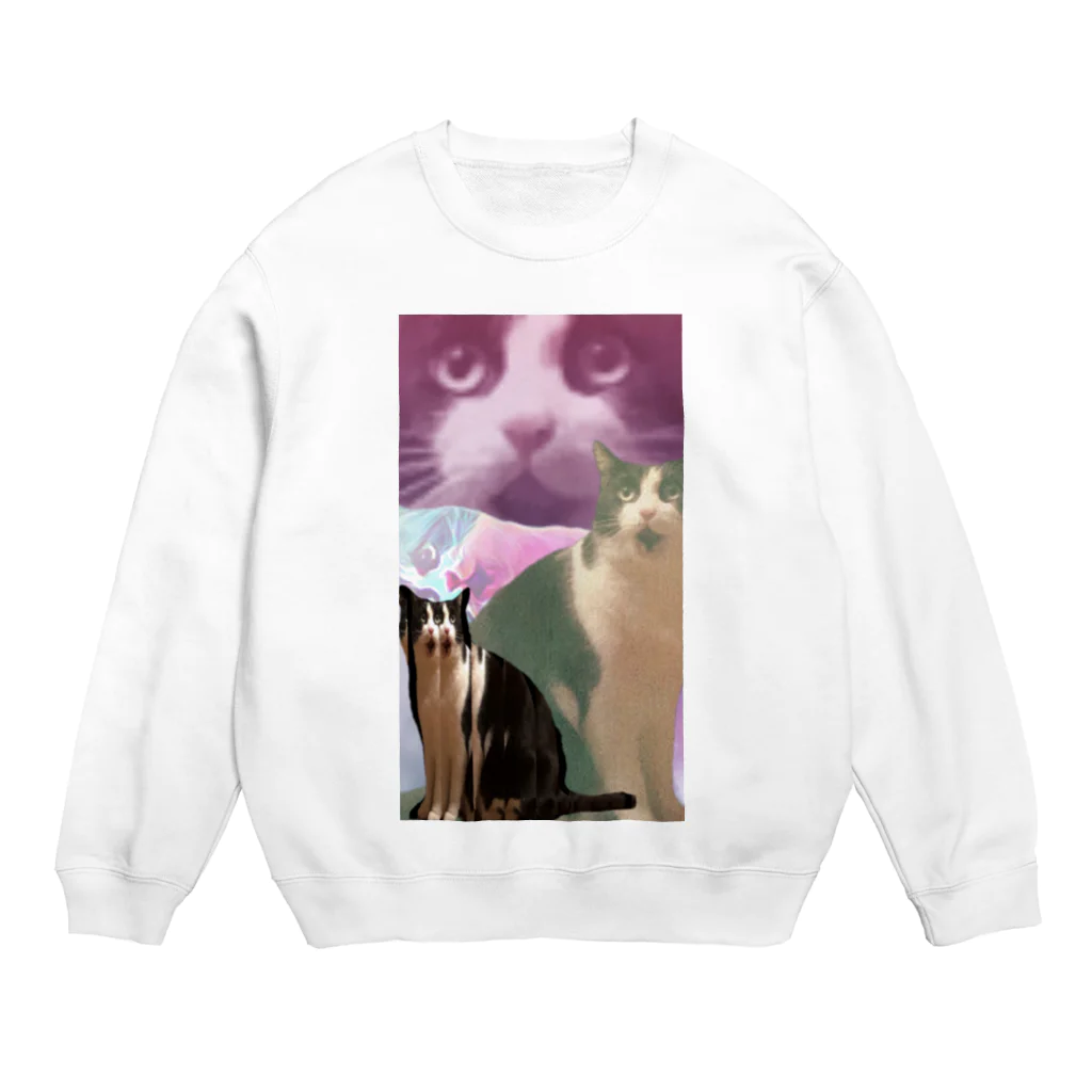 ふかみななこのうちの猫 Crew Neck Sweatshirt