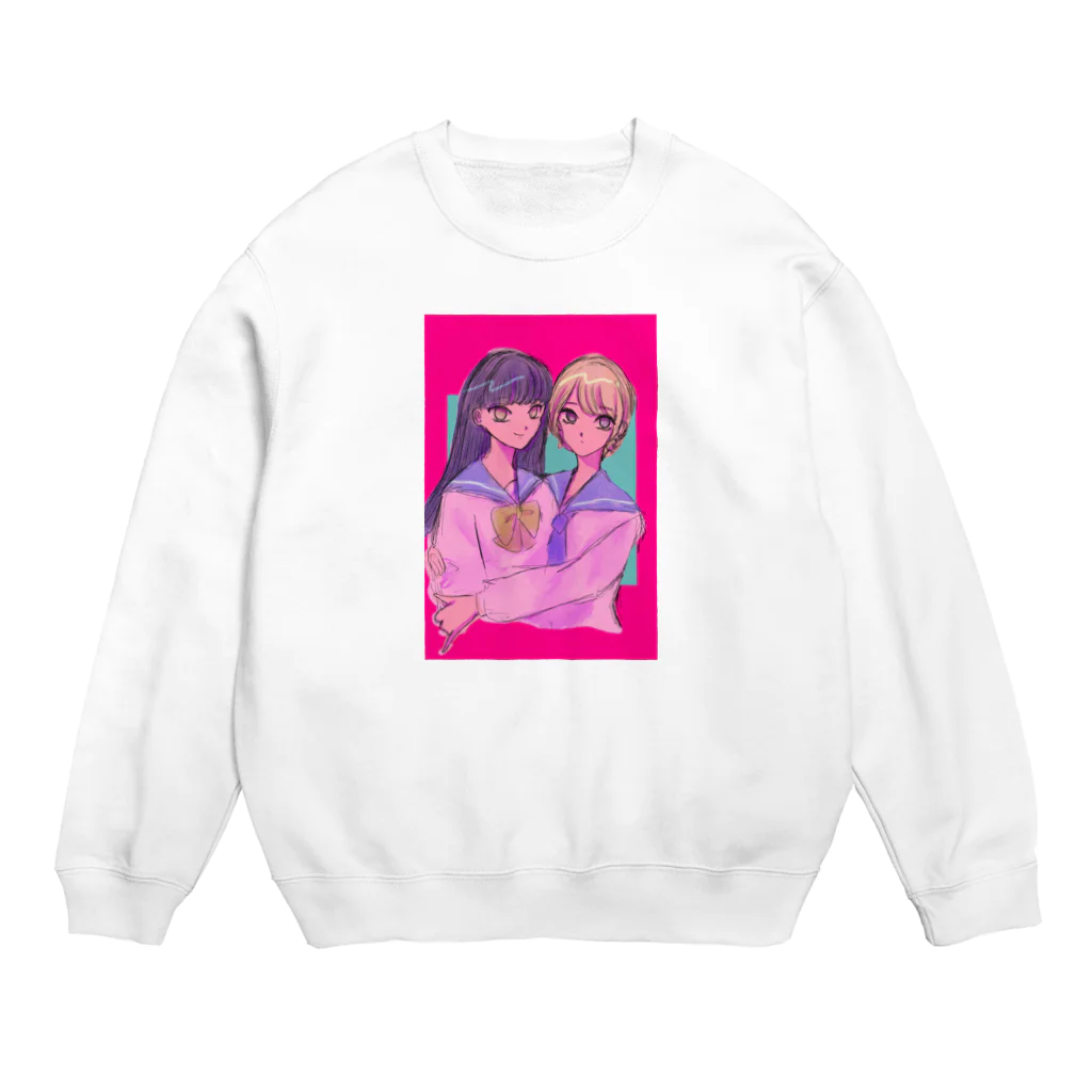 2zdoppoの女の子かわいい Crew Neck Sweatshirt