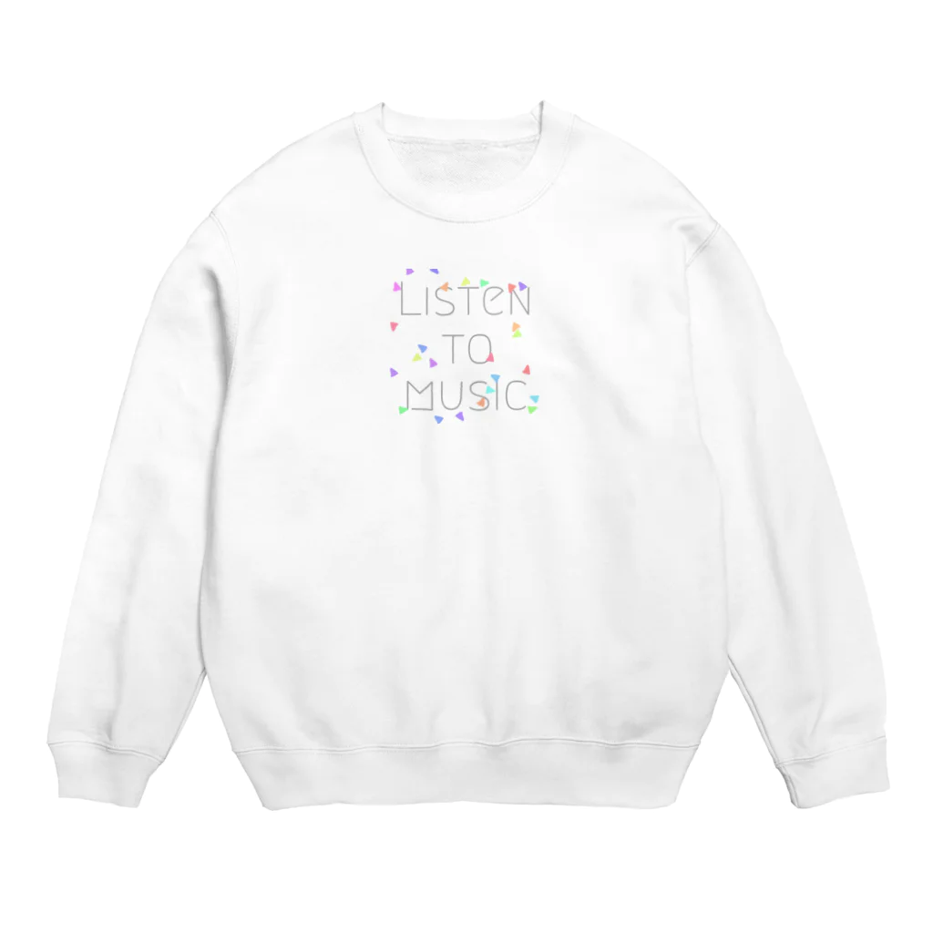 RのListen to music Crew Neck Sweatshirt