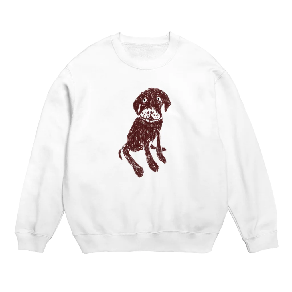 NIKORASU GOのチョコラブデザインTシャツ「それでおすわり?」（Tシャツ・パーカー・グッズ・ETC） Crew Neck Sweatshirt