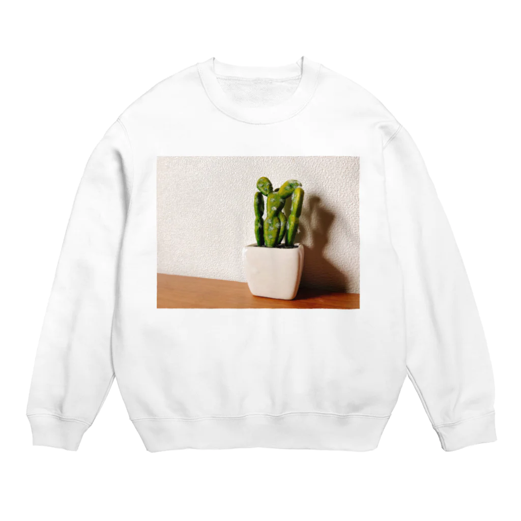 ちむのサボテン Crew Neck Sweatshirt