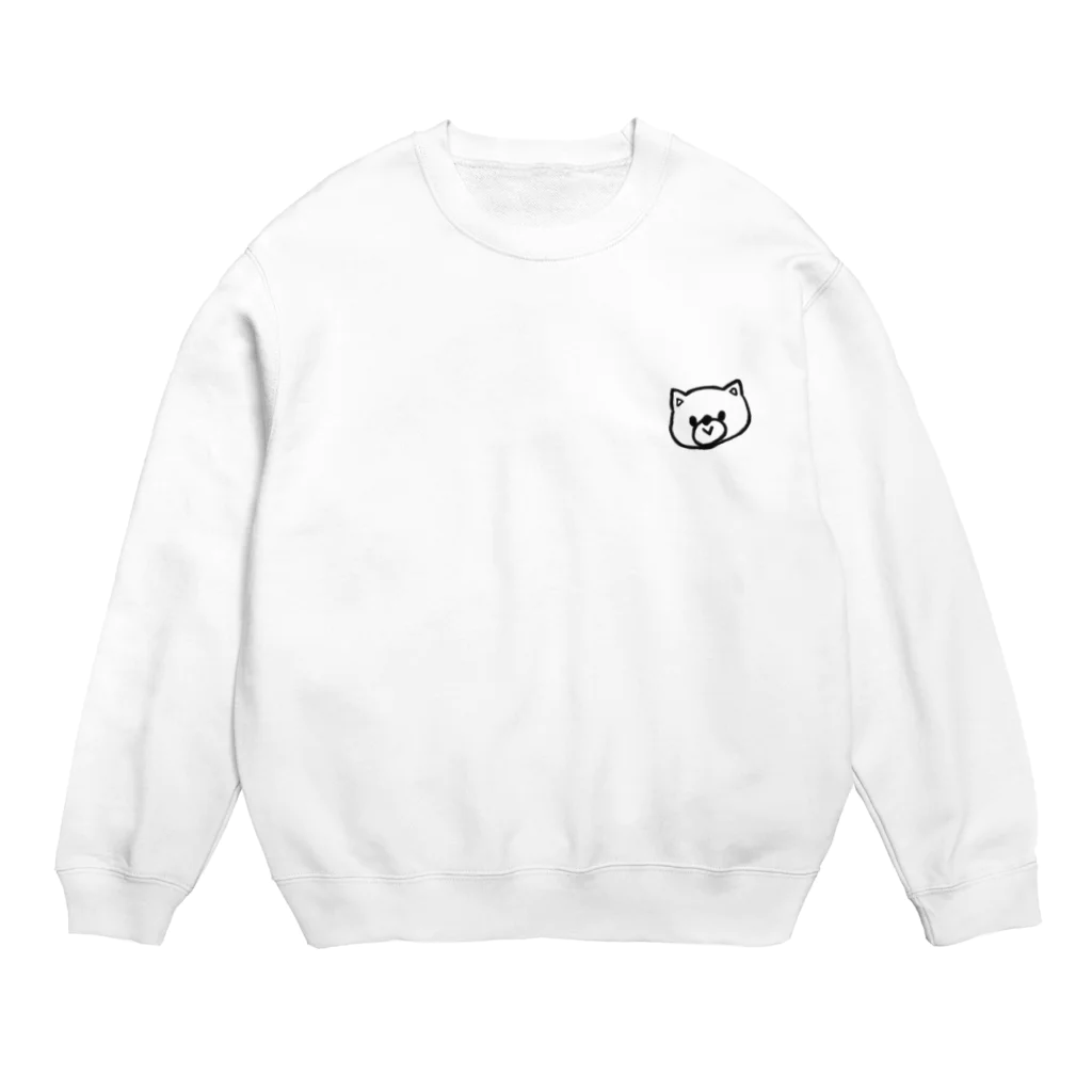 mmの愛らしい手書き猫。 Crew Neck Sweatshirt