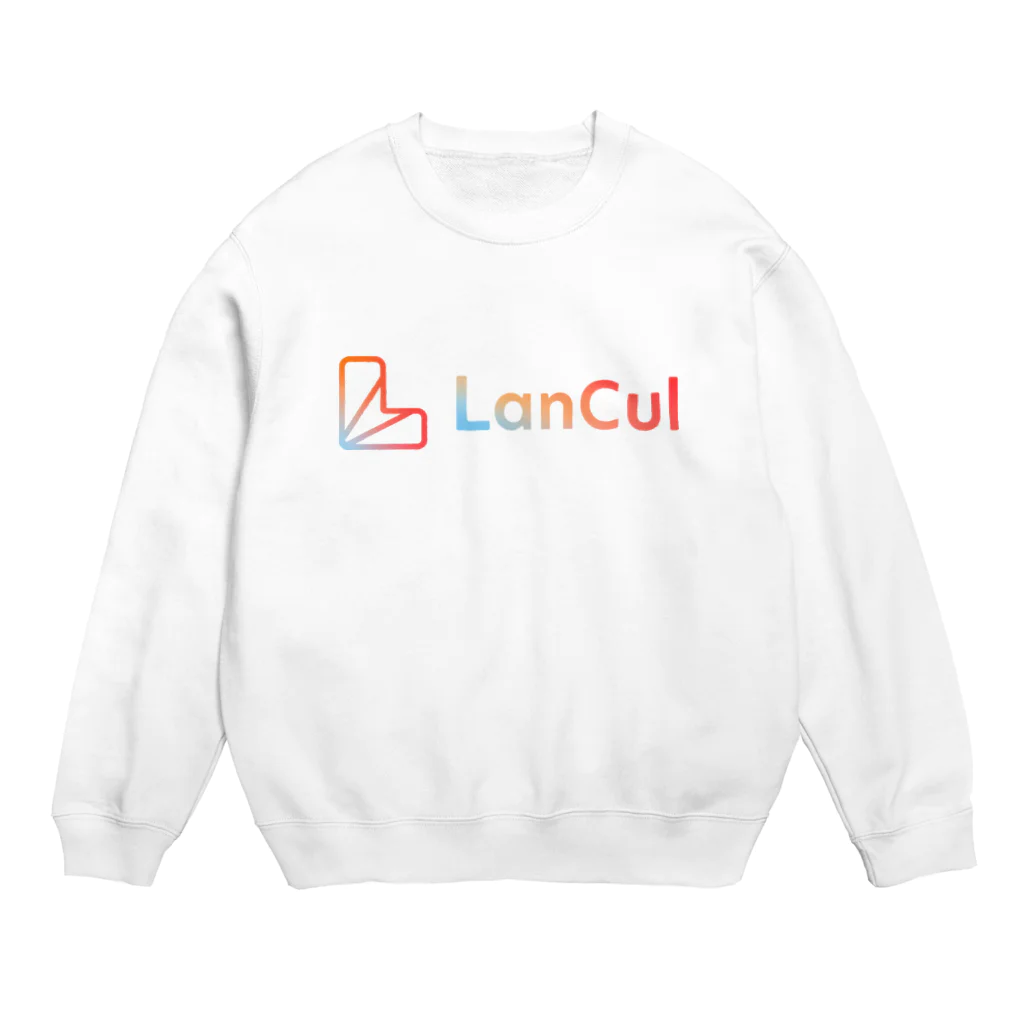 LanCul英会話のLanCulグッズ(ロゴ赤) Crew Neck Sweatshirt