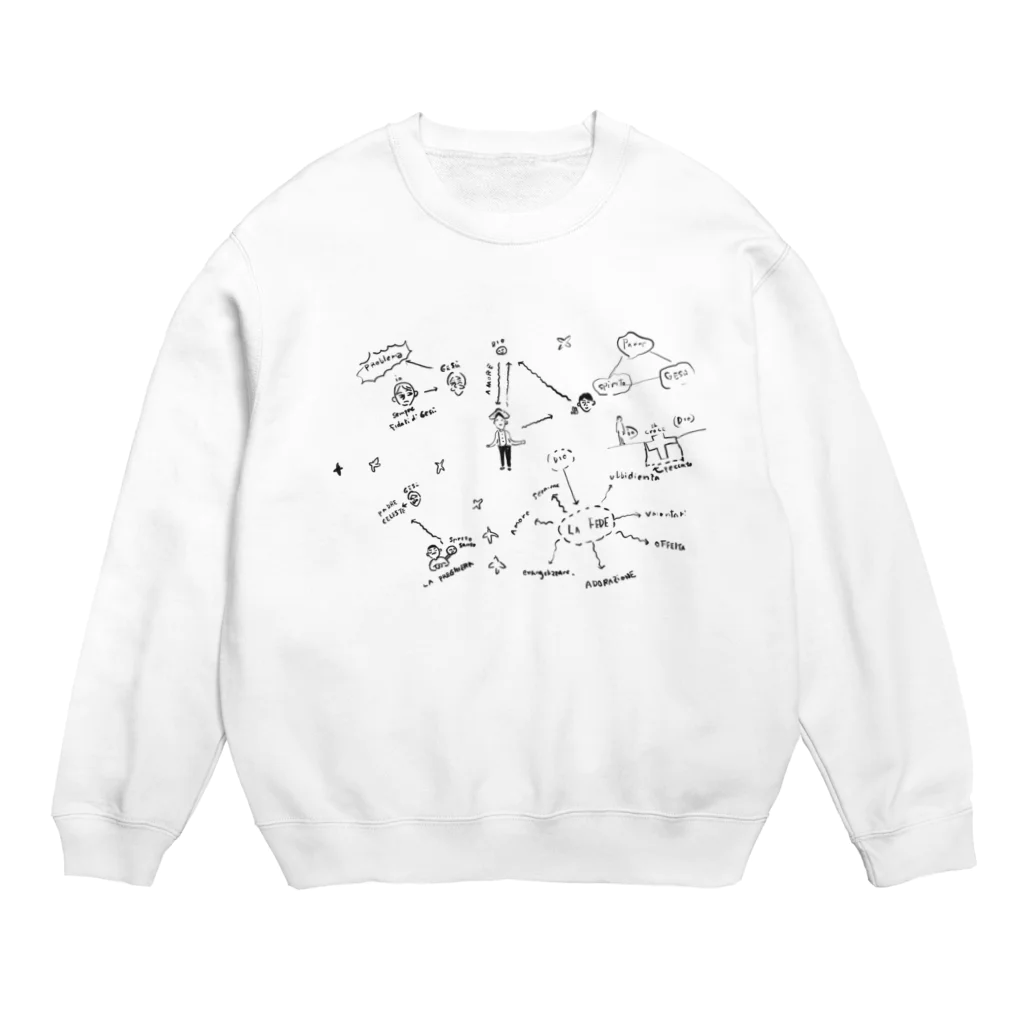 のじのGOD with you  Crew Neck Sweatshirt