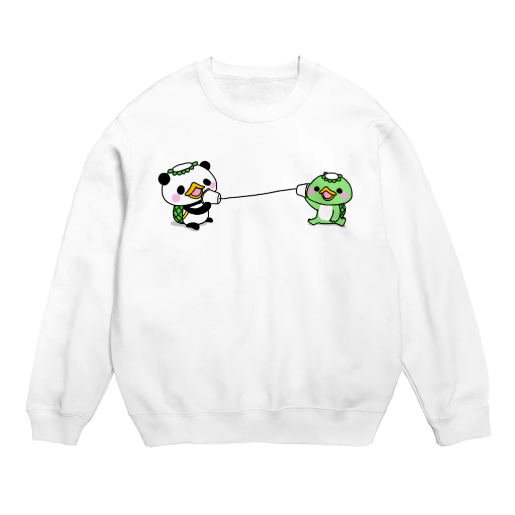 ☆みかん☆のかっぱんだちゃん*糸電話 Crew Neck Sweatshirt