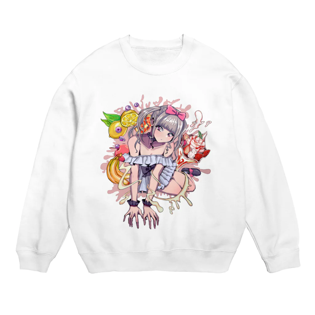 赤ZUKINのスイーツ Crew Neck Sweatshirt