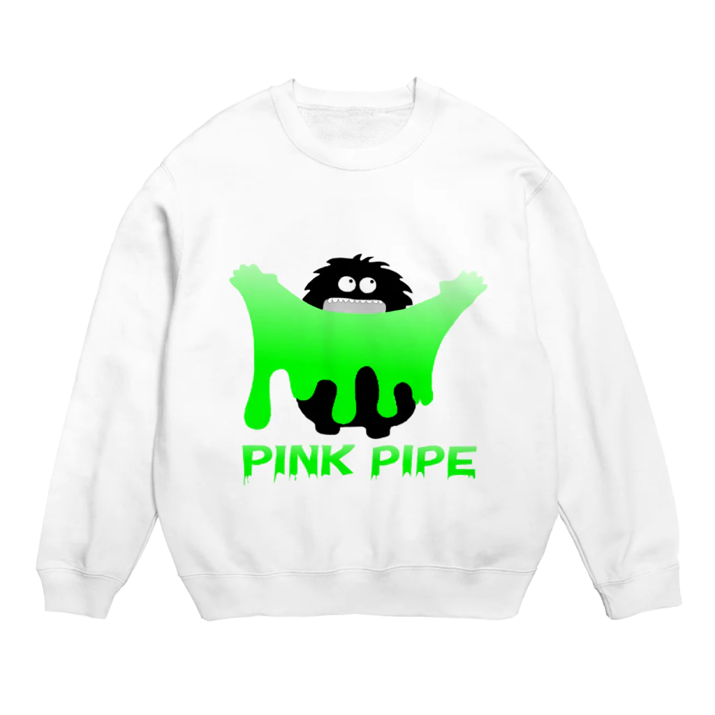PinkPipeのPINK PIPEスライムモンスター緑 Crew Neck Sweatshirt