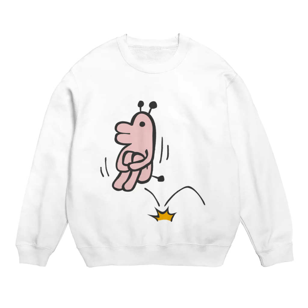 タキヲ＠スタンプ販売「どうぶつくん」のどうぶつくん（いまいくよ） Crew Neck Sweatshirt