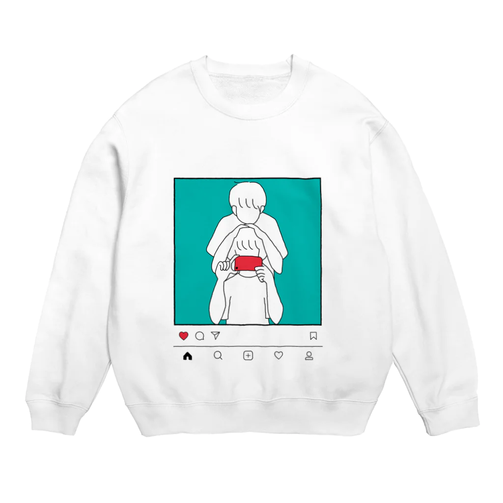 あうんのMorning in the Mirror2 insta Crew Neck Sweatshirt