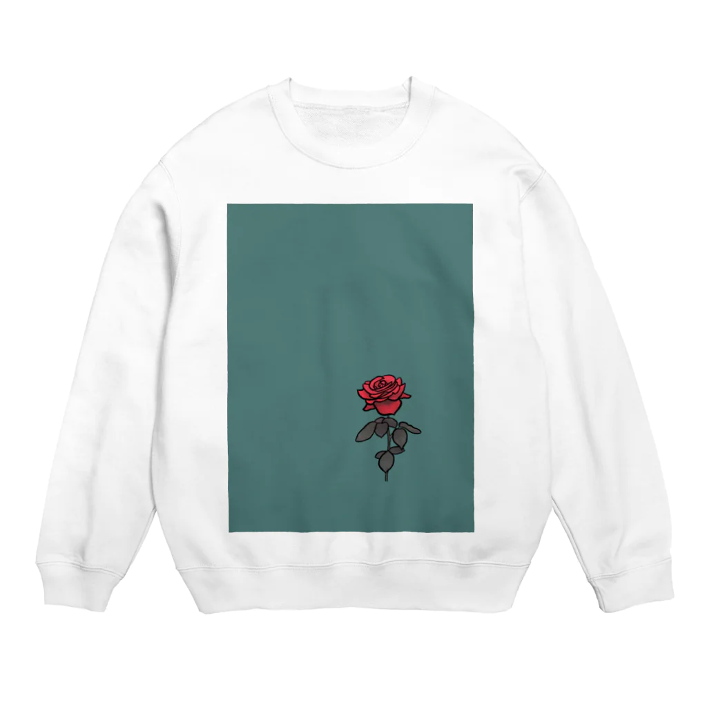 たーぼー🐊の孤高の薔薇 Crew Neck Sweatshirt