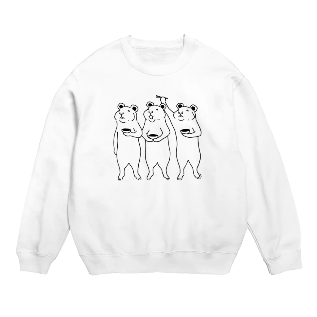 Aliviostaのハムスターズ 動物イラスト Crew Neck Sweatshirt