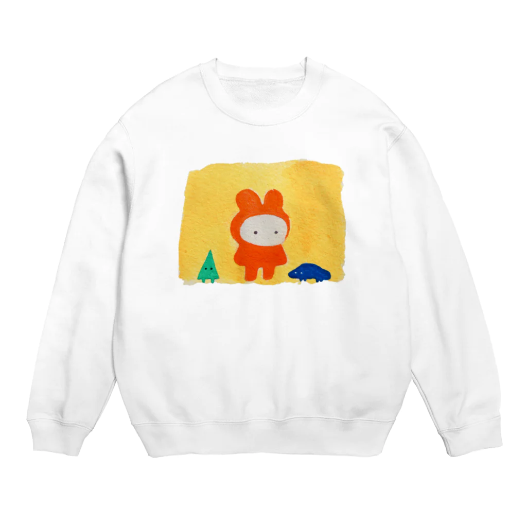 おぼえたてのモエのヨモ星の人々 Crew Neck Sweatshirt