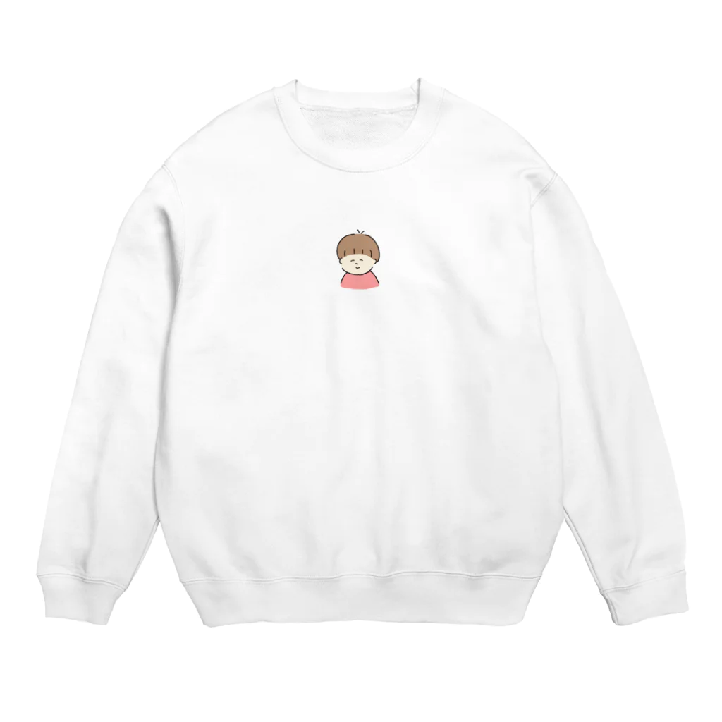 エンドウのエンドウの似顔絵 Crew Neck Sweatshirt