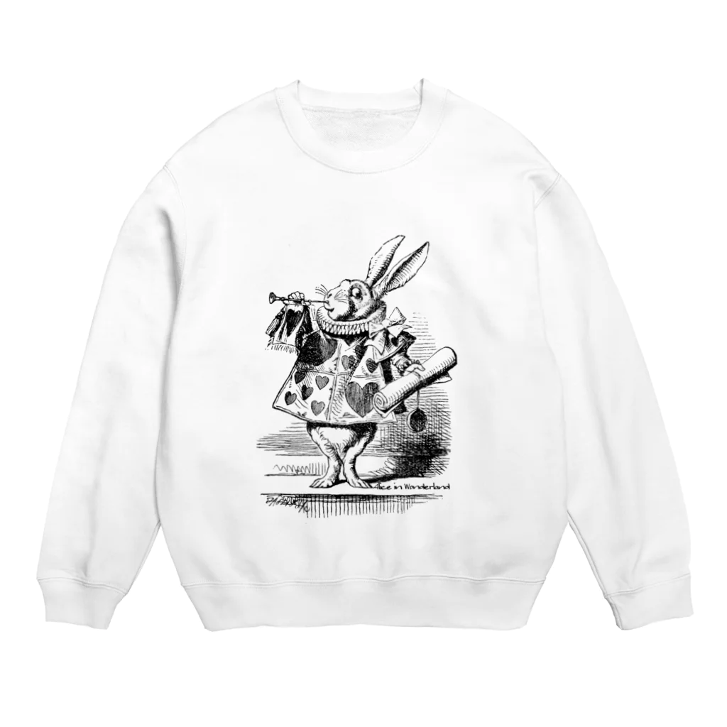 CABINWONDERLANDの時計うさぎ Crew Neck Sweatshirt