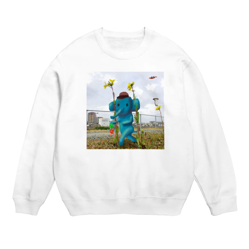 吉田きらくの挟まりました。 Crew Neck Sweatshirt