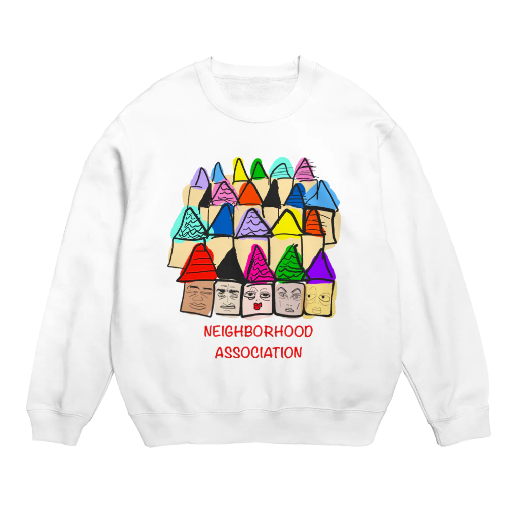 Maa-Gonの町内会 Crew Neck Sweatshirt