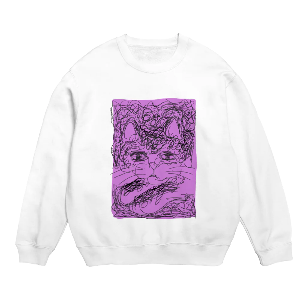 Maa-Gonのにゃー吉 Crew Neck Sweatshirt