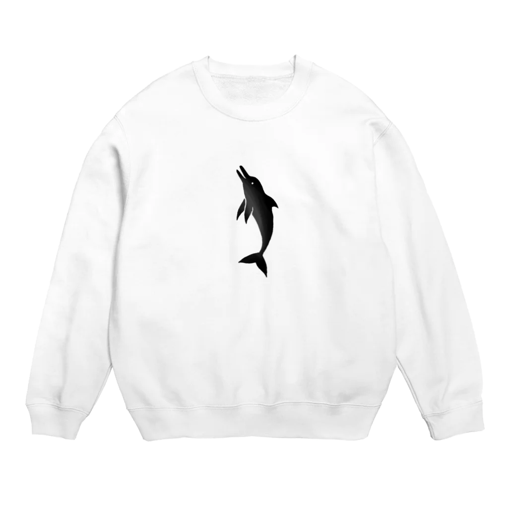 ツバメ堂のイルカ Crew Neck Sweatshirt