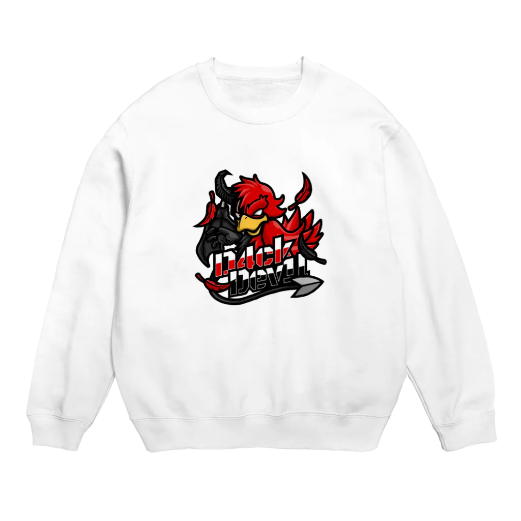 だっくでびるのみお店ぇ！のだっくでびるのお店ぇ Crew Neck Sweatshirt