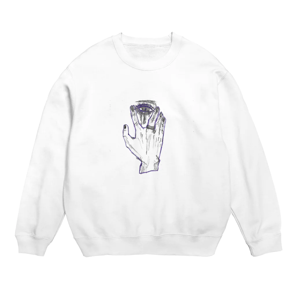 焼飯御飯のチラ見え Crew Neck Sweatshirt